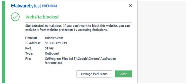 Phần mềm Premium của Malwarebytes giúp ngăn chặn mã độc sử dụng tài nguyên hệ thống